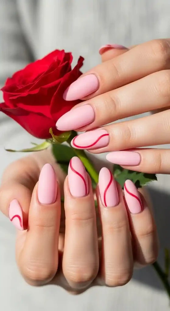 19-Pretty Valentine Nail Design