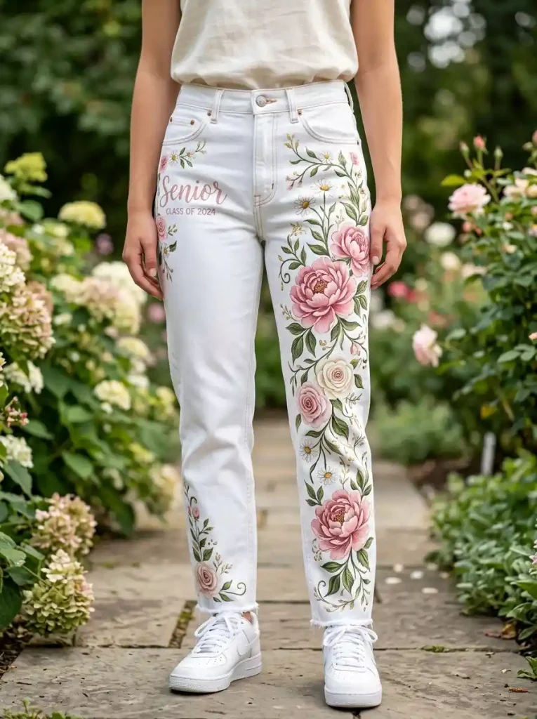 1-Pink Senior Jeans Ideas