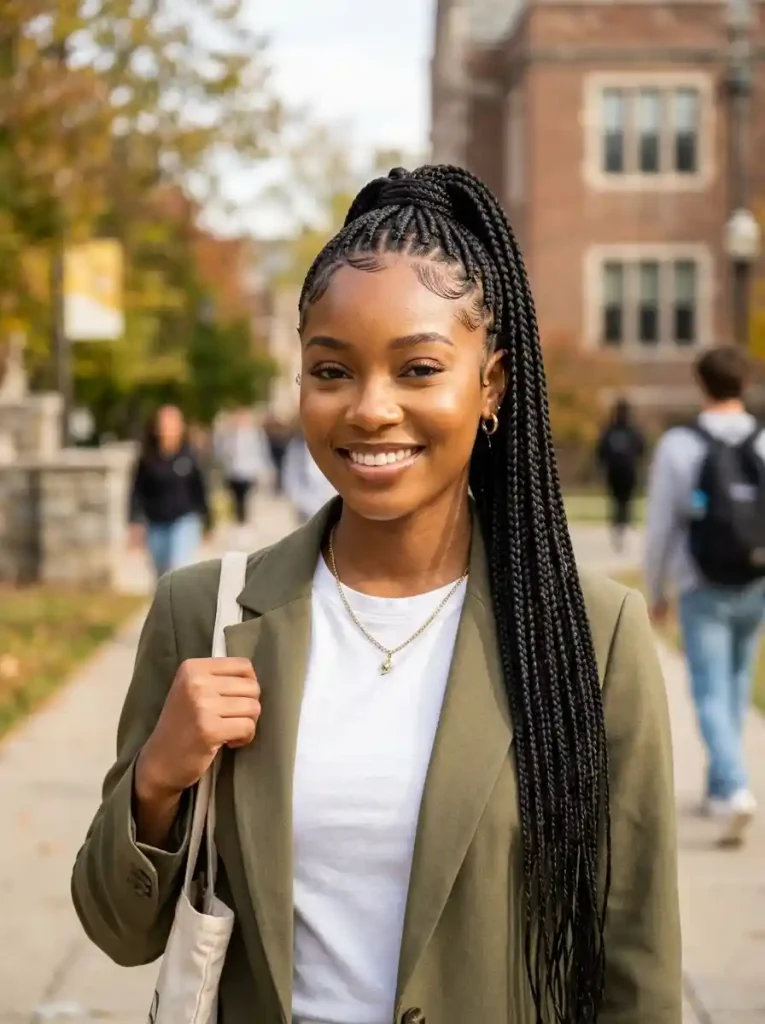 10-Back to School Hairstyle for Black Women