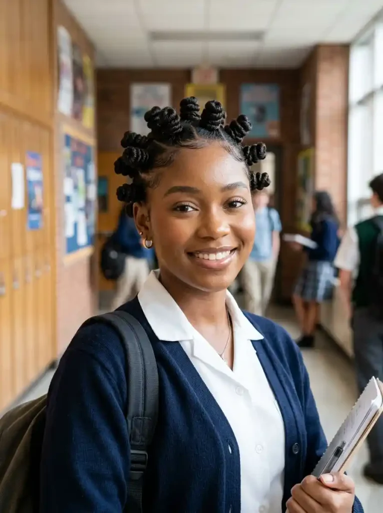 11-Back to School Hairstyle for Black Women