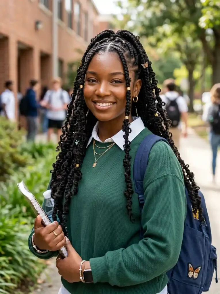 12-Back to School Hairstyle for Black Women