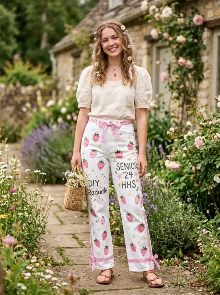 13-Pink Senior Jeans Idea