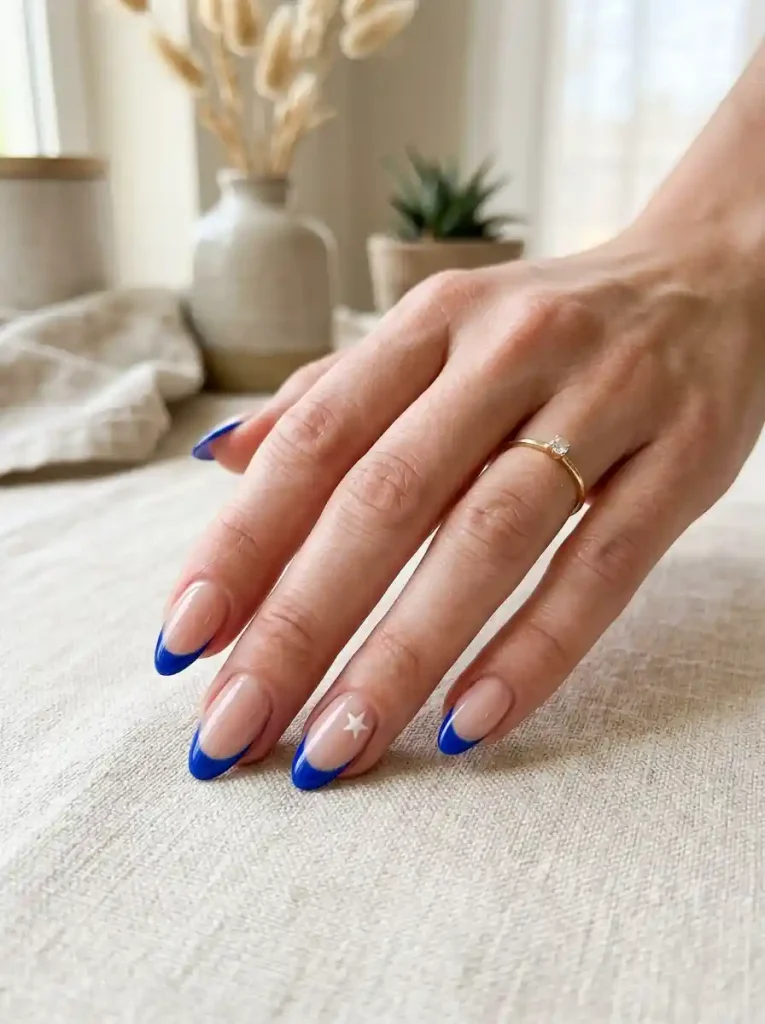 13-Simple 4th of July Nail