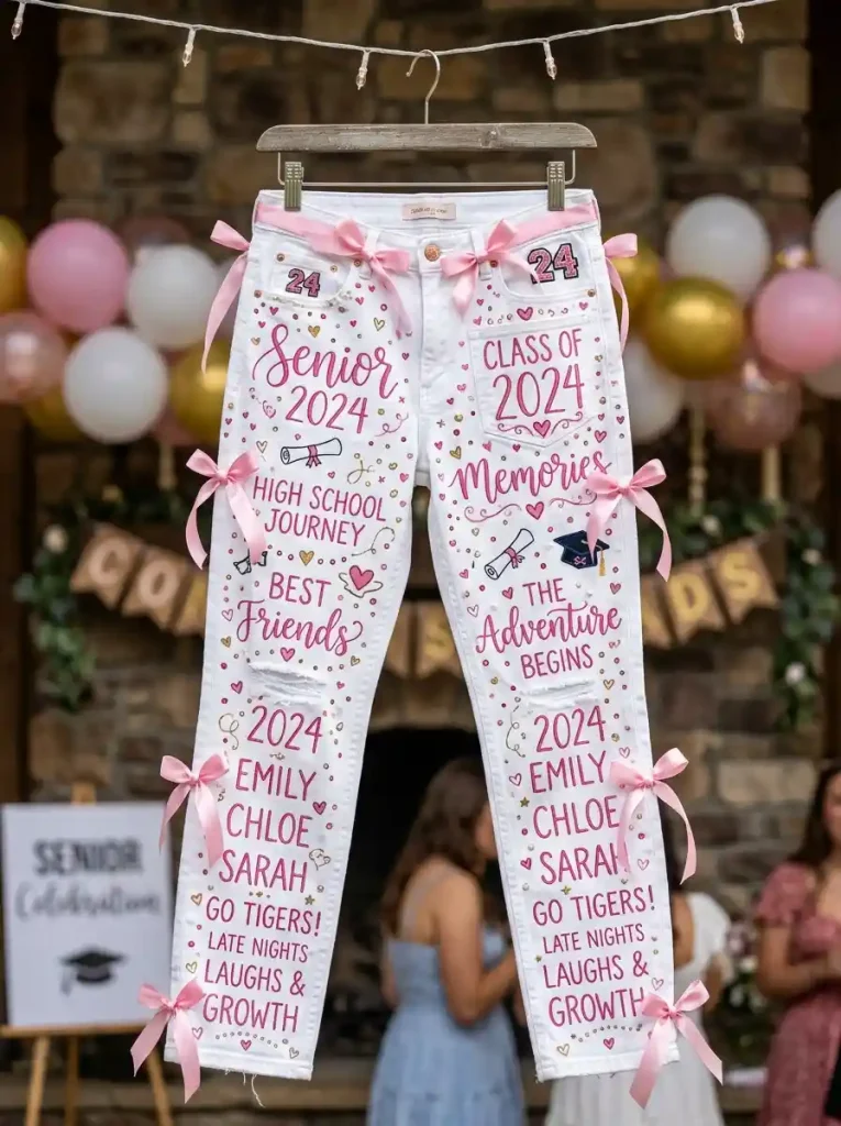 15-Pink Senior Jeans Idea