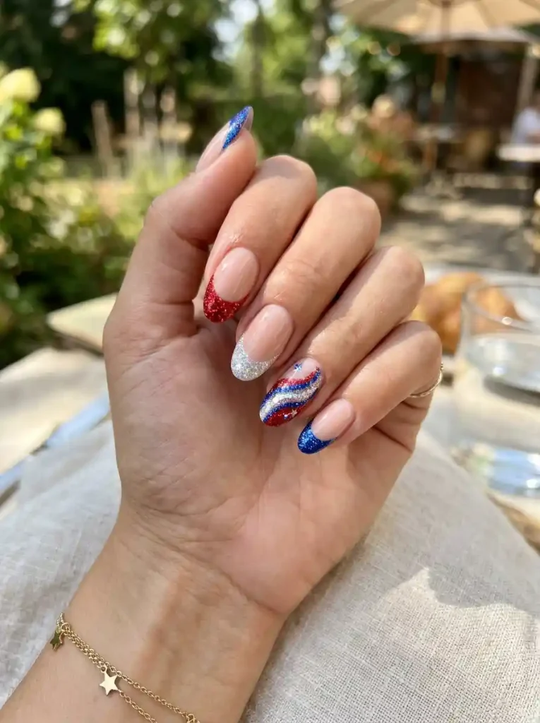 15-Simple 4th of July Nail