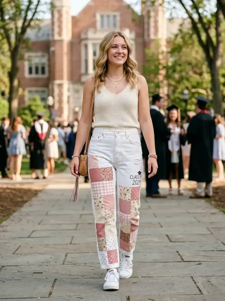 16-Pink Senior Jeans Idea