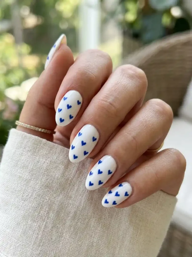 16-Simple 4th of July Nail