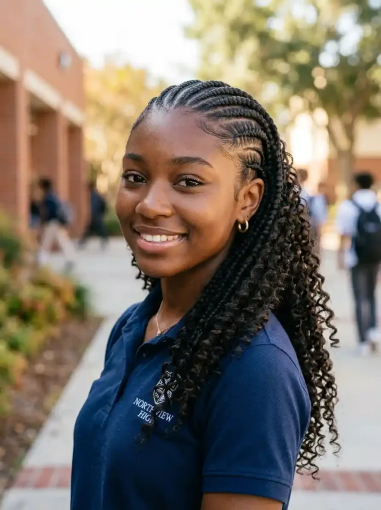 3-Back to School Hairstyle for Black Women