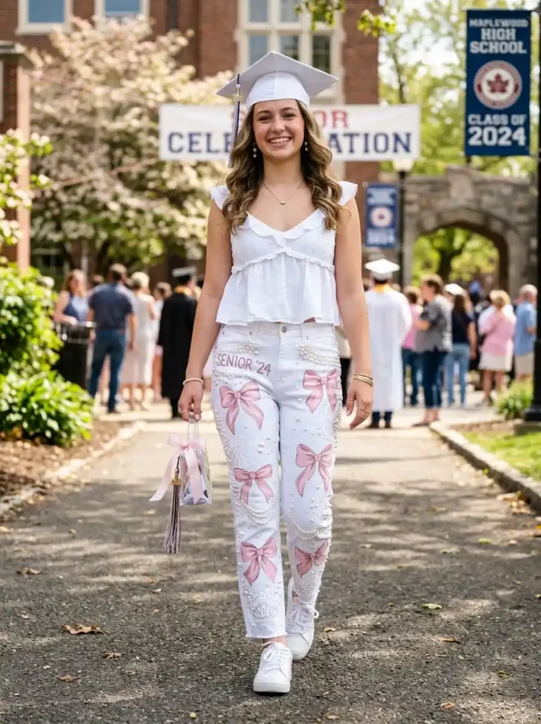 3-Pink Senior Jeans Idea