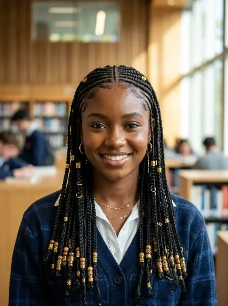 4-Back to School Hairstyle for Black Women