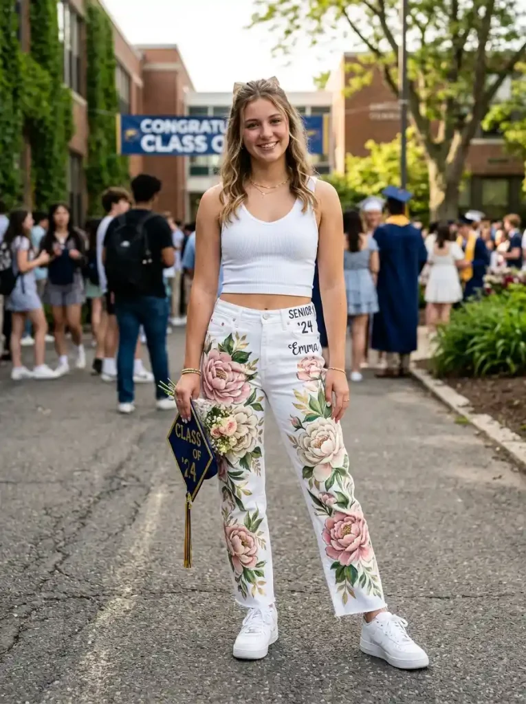 4-TFloral Senior Jeans Ideas