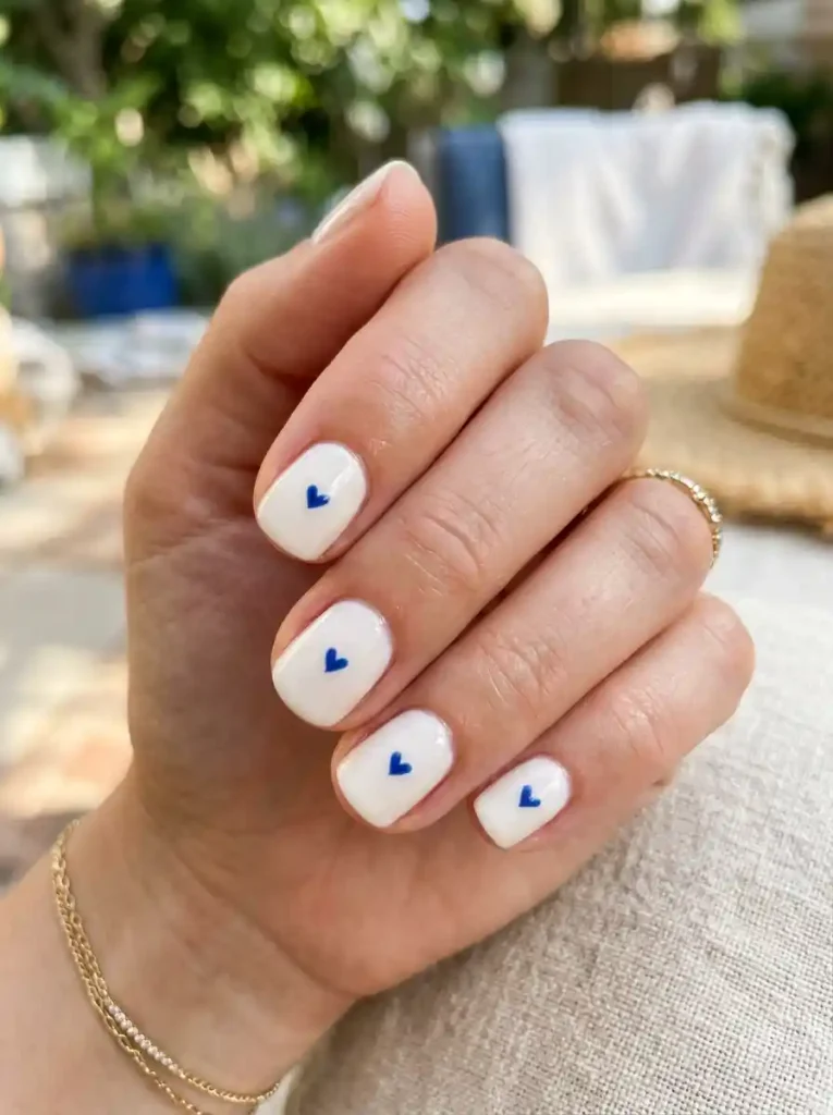 6-Simple 4th of July Nail