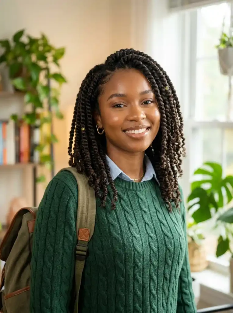 9-Back to School Hairstyle for Black Women