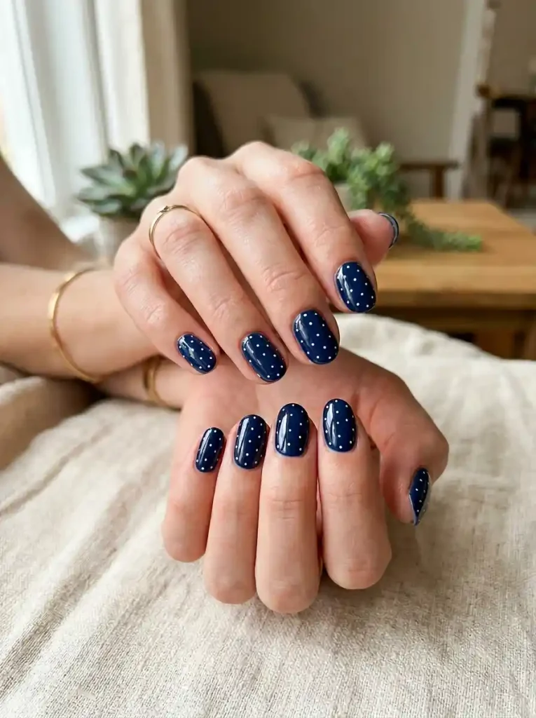 9-Simple 4th of July Nail