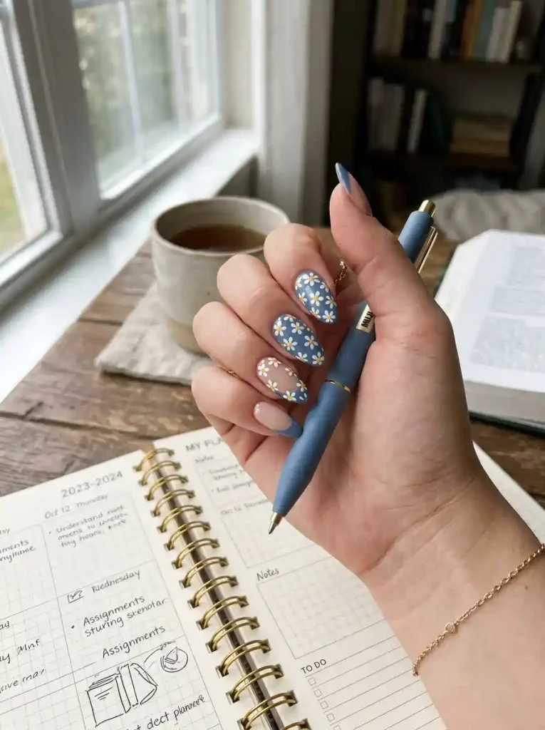 14. Denim Daisy Tips