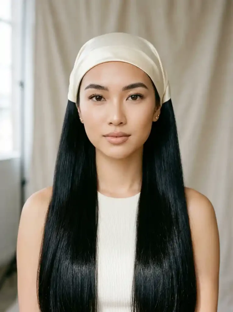 15. Sleek Straight Wrap
