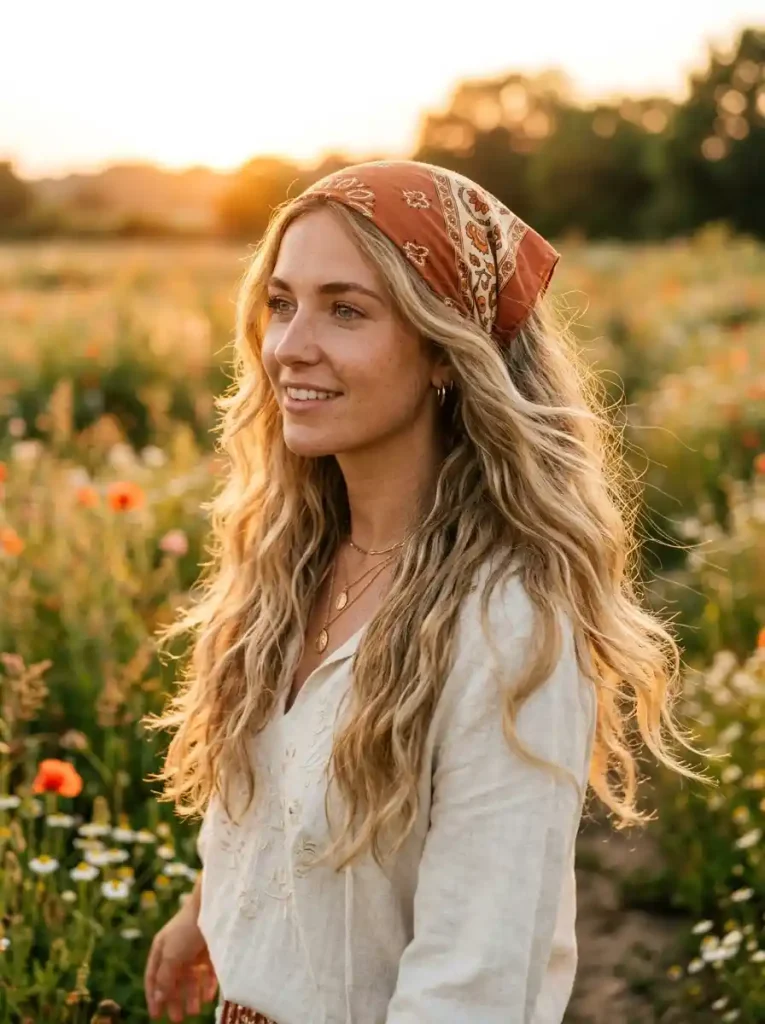 17. Boho Scarf Waves