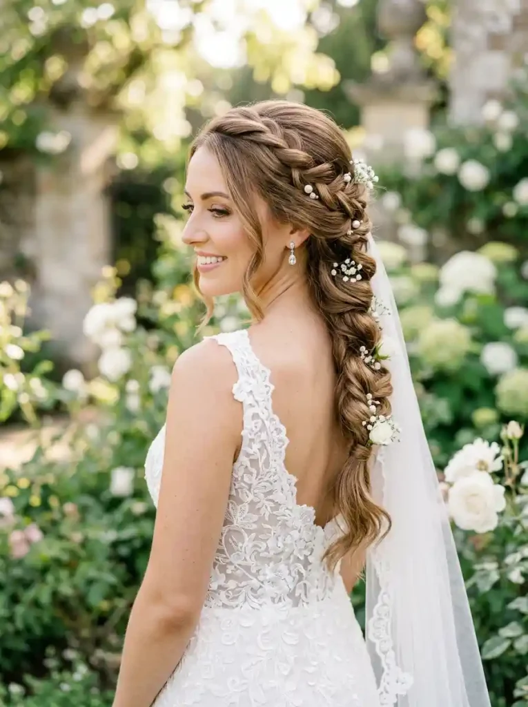 17. Braided Loop Ponytail