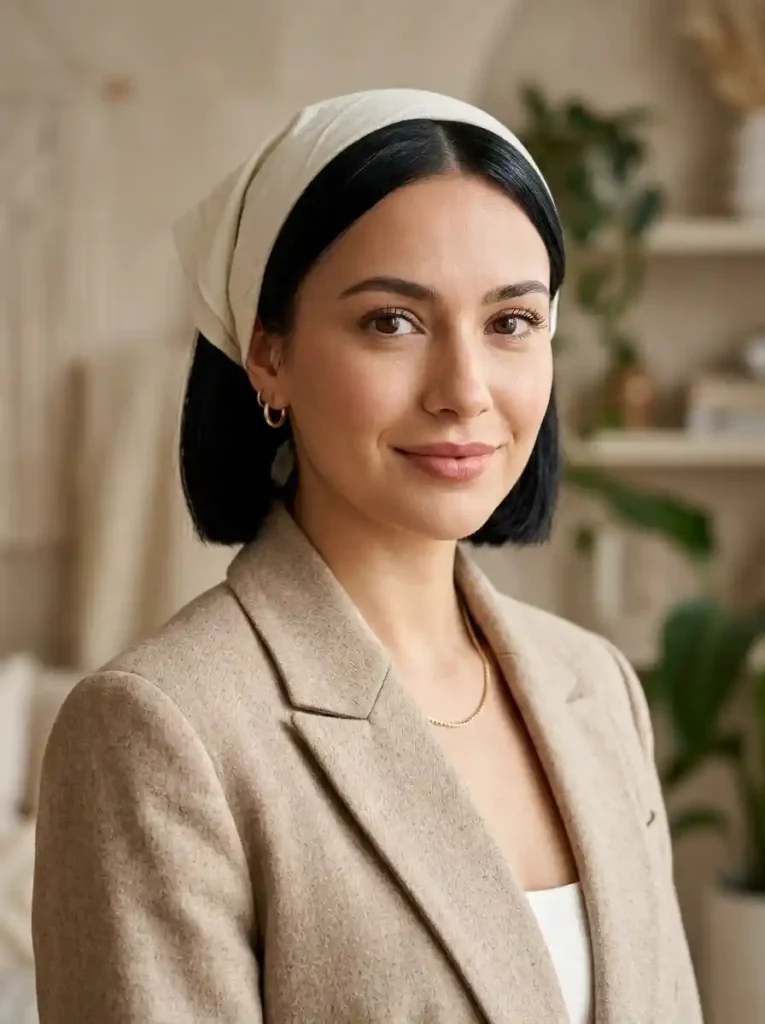 18. Fold-Back Bandana Style