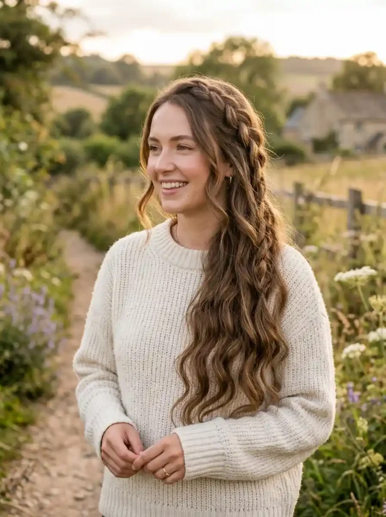 19. Loose Braided Wavy Hairstyles