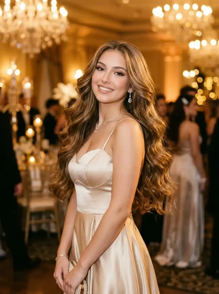 19. Romantic Layered Waves-prom hairstyles for long hair