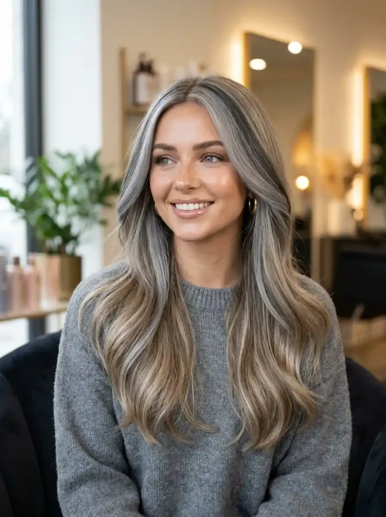 19. Smoky Blonde with Graphite Stripe