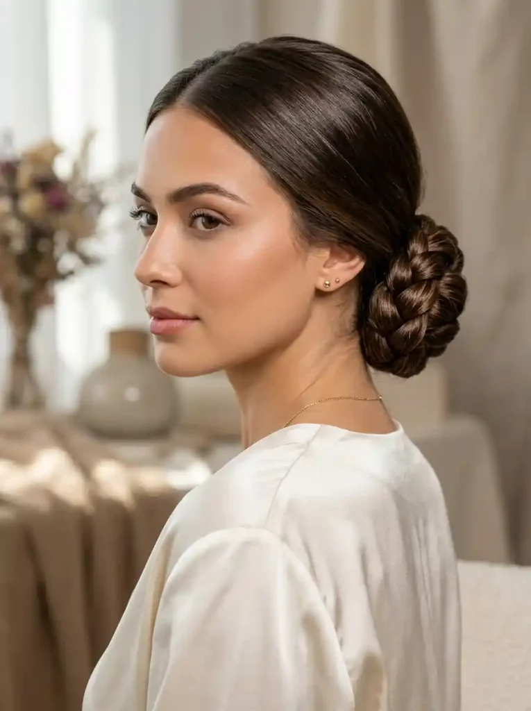 20. Braided Rope Bun