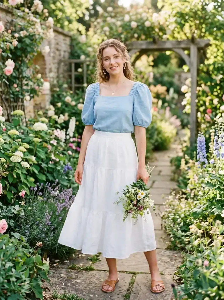 3. Puff-Sleeve Blouse