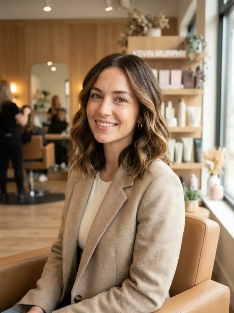3. Shoulder-Length Wavy Lob