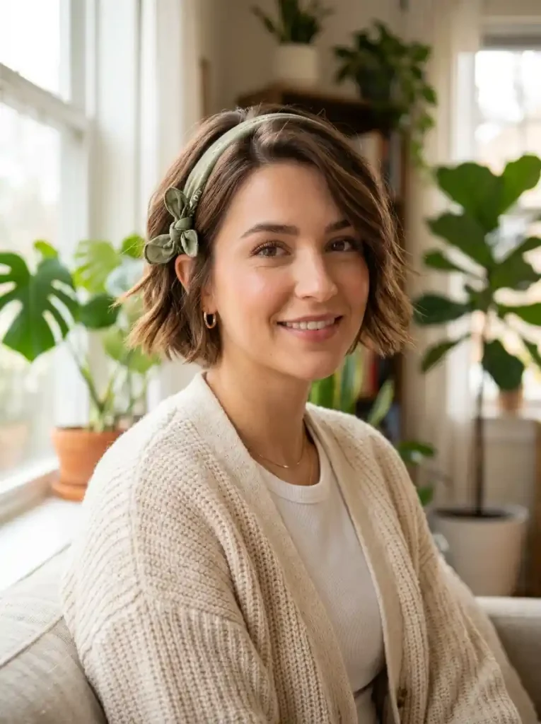 4. Side Tucked Bandana Style