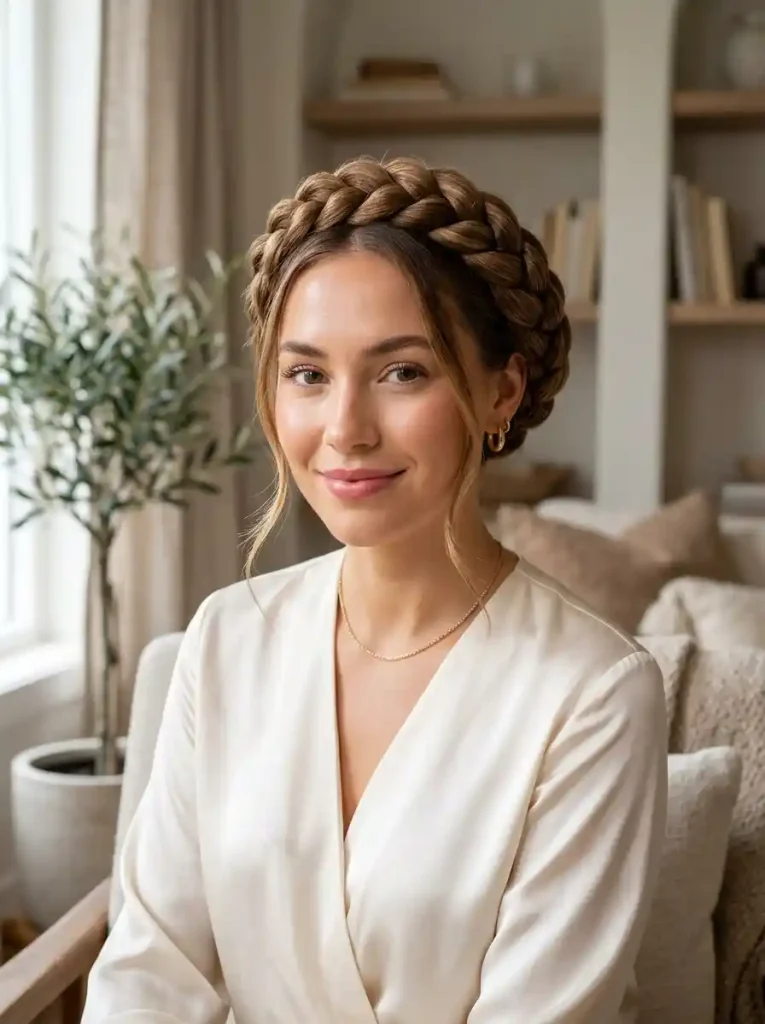 4. Wrapped Crown Rope Plait