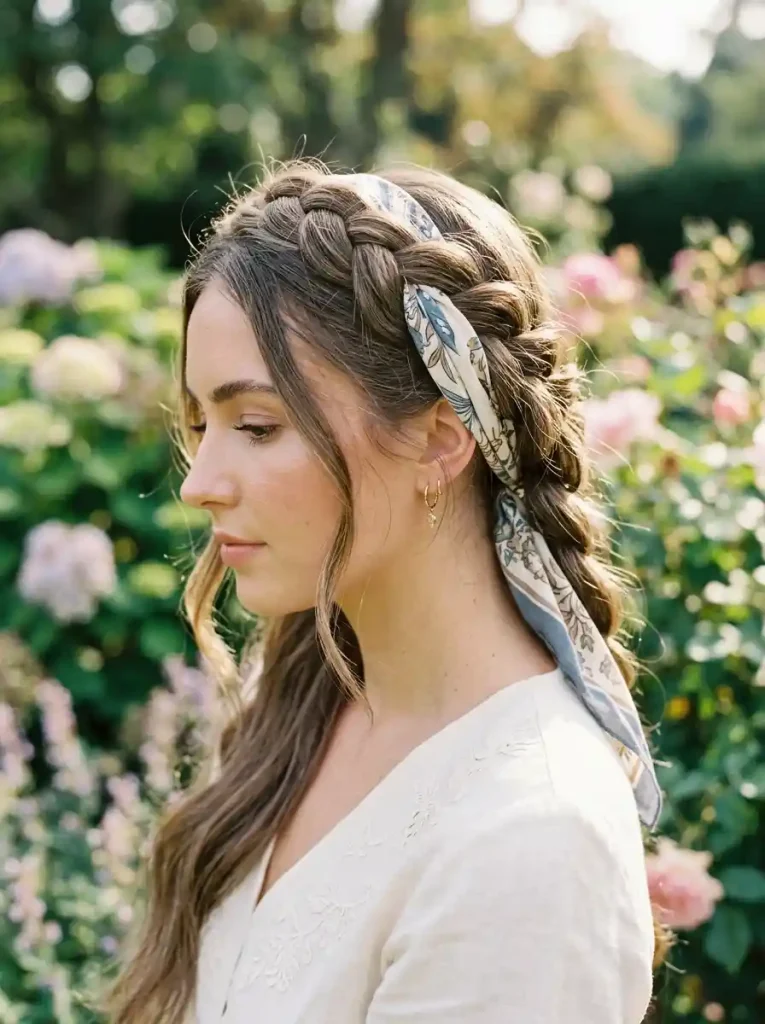 5. Braided Crown Wrap