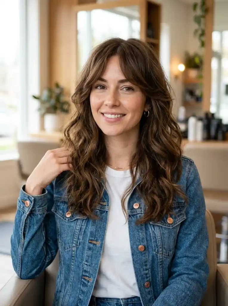 6. Modern Wavy Shag Haircut
