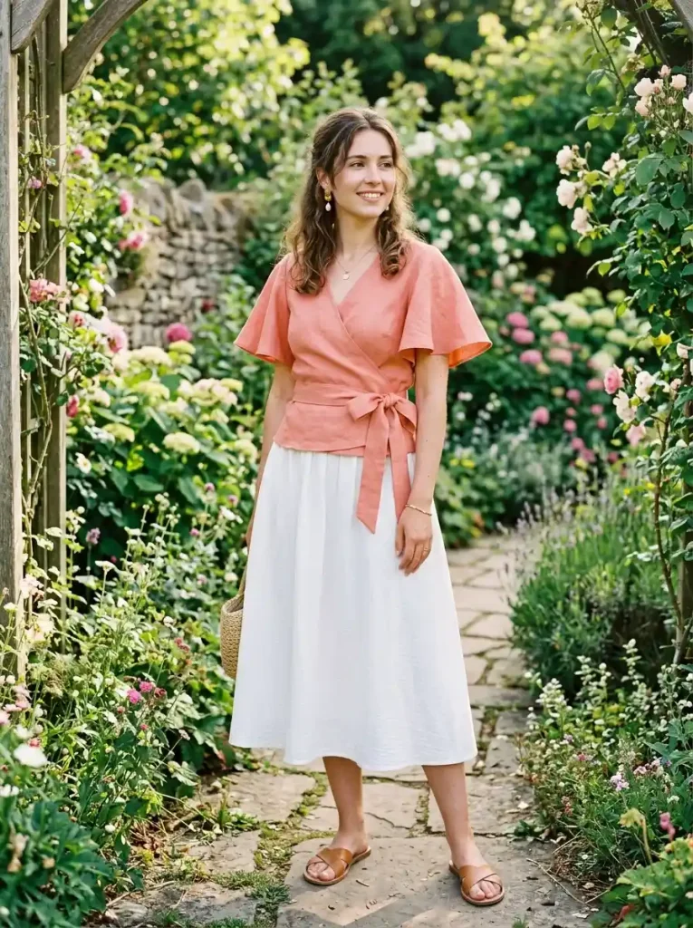 6. Tie-Waist Wrap Top