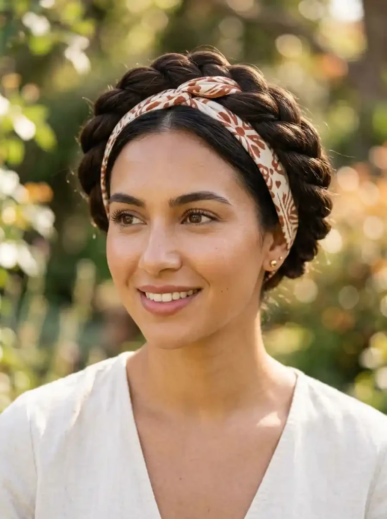 6. Twisted Halo Bandana Wrap