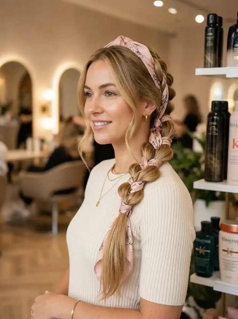 7. Bubble Braid with Bandana Weave