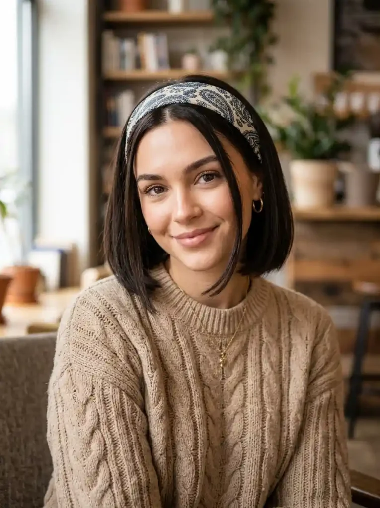 7. Paisley Bob Headband