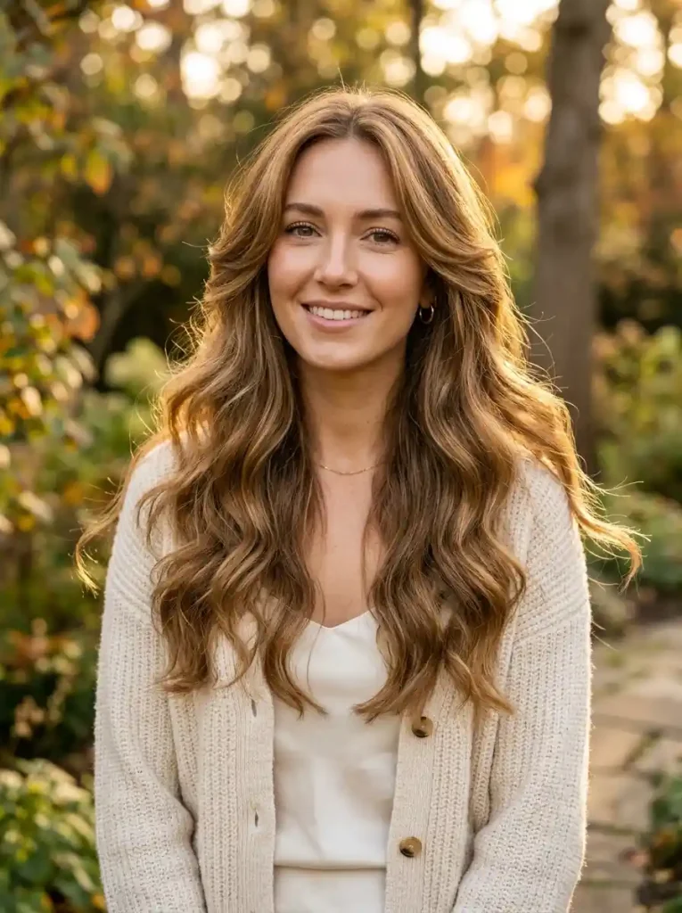 8. Long Wavy Hair with Face-Framing Layers