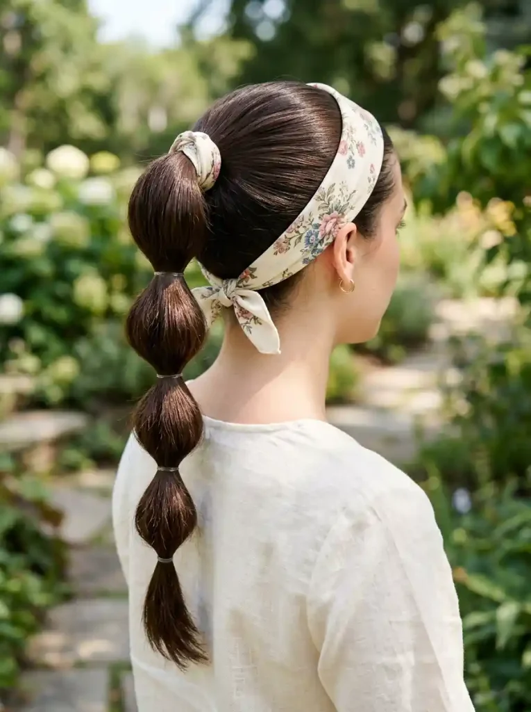 9. Bubble Ponytail