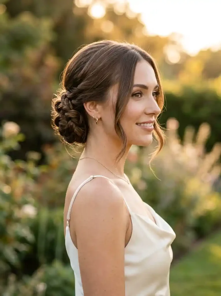 9. Folded Braided Chignon
