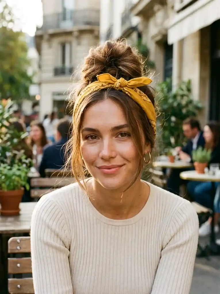 9. Messy Top Knot