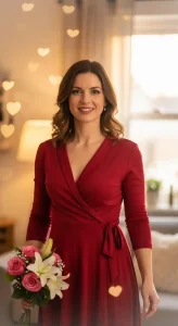 20-Valentine’s Wrap Dress Outfit Ideas