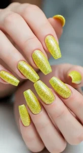 15-Yellow Nail Ideas