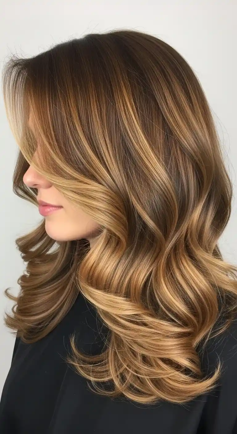 Caramel hair color for spring